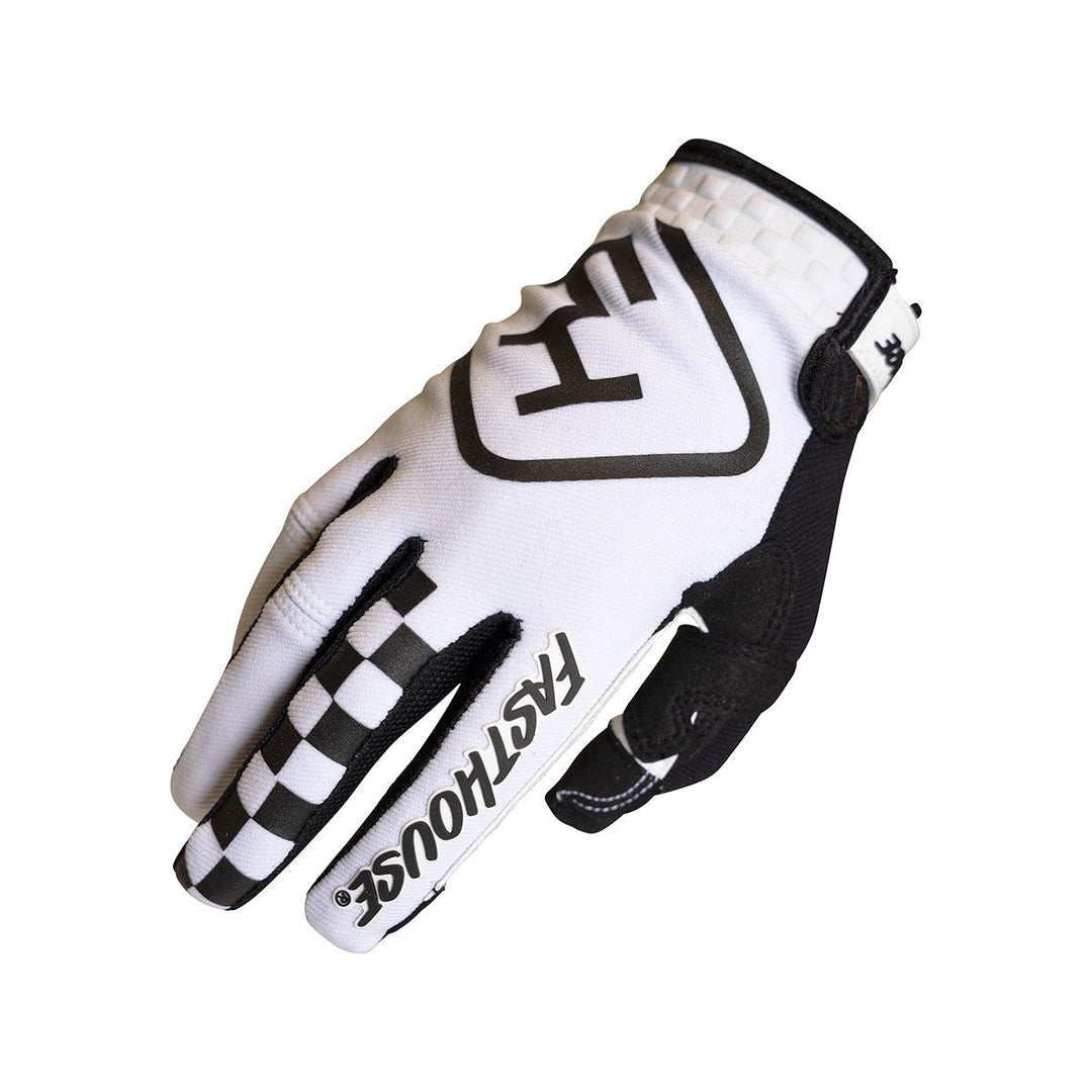 Fasthouse Youth Speed Style Legacy Glove - White/Black - Motor Psycho Sport