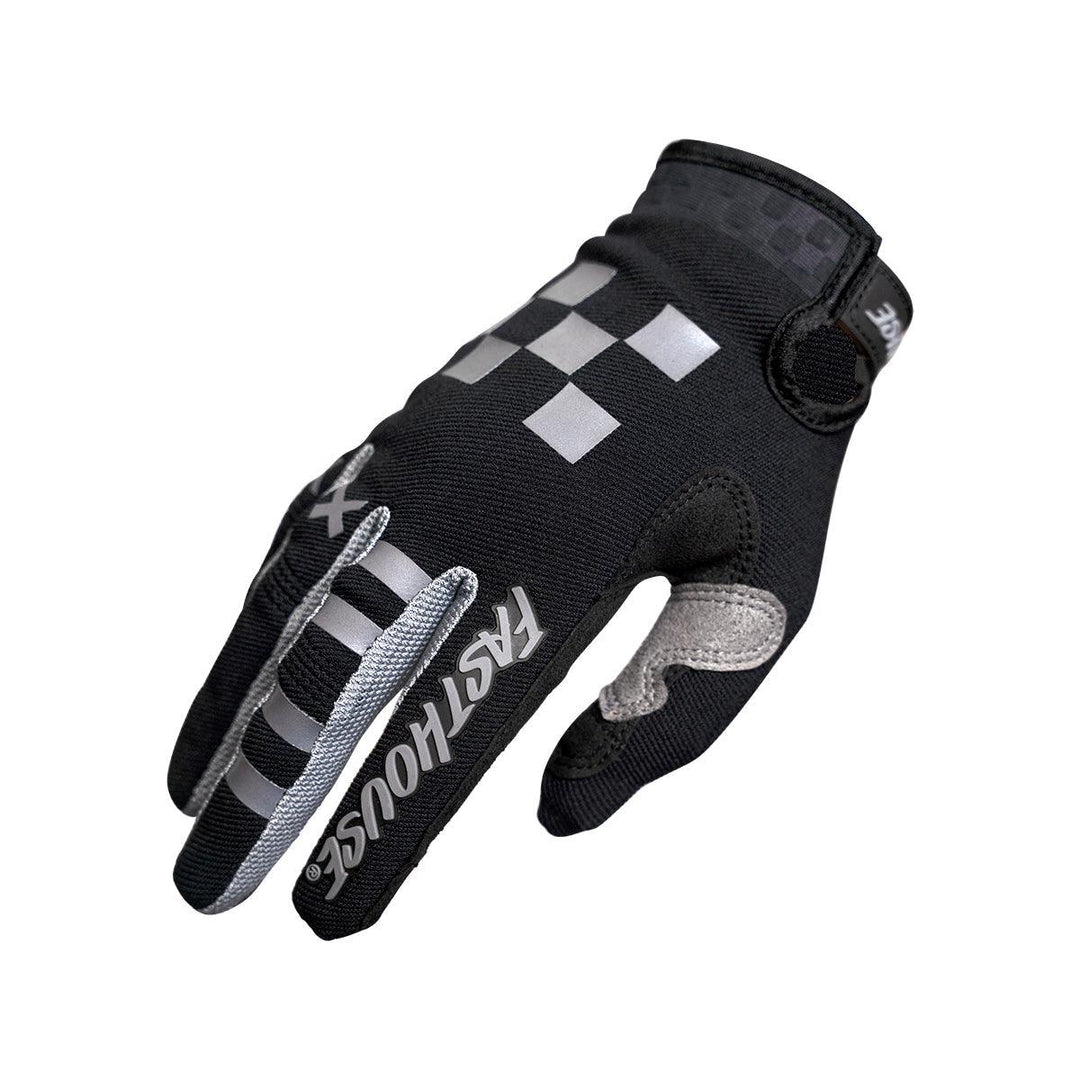 Fasthouse Youth Speed Style Rufio Glove - Black/Gray - Motor Psycho Sport