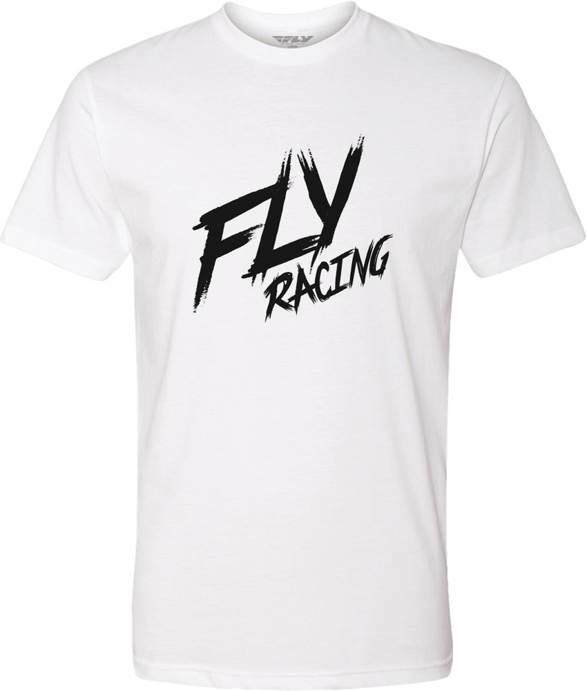 Fly Racing Fly Brawl Tee White - Motor Psycho Sport