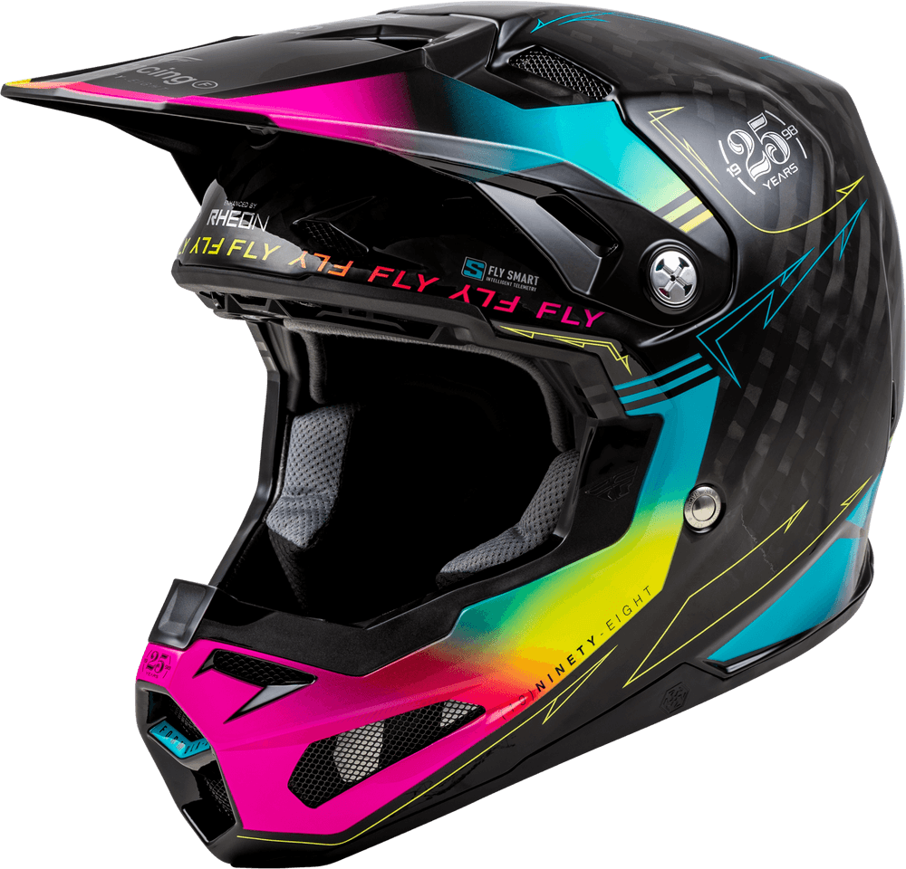 Fly Racing Formula S Carbon Legacy Helmet Black/Electric Blu/Fuschia – Motor Psycho Sport Fly Racing Formula S Carbon Legacy Helmet Black/Electric Blu/Fuschia – Motor Psycho Sport