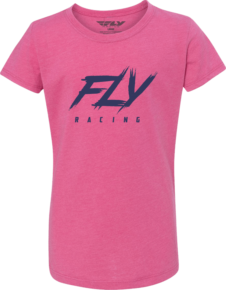 Fly Racing Girl's Fly Edge Tee Pink - Motor Psycho Sport