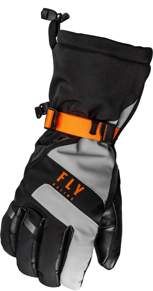 Fly Racing Highland Gloves Black/Grey/Orange - Motor Psycho Sport