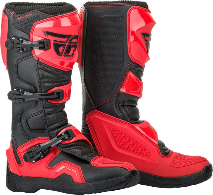 Fly Racing Maverik Boots - Red/Black - Motor Psycho Sport