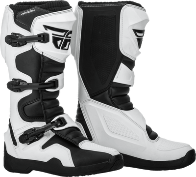 Fly Racing Maverik Boots - White/Black - Motor Psycho Sport