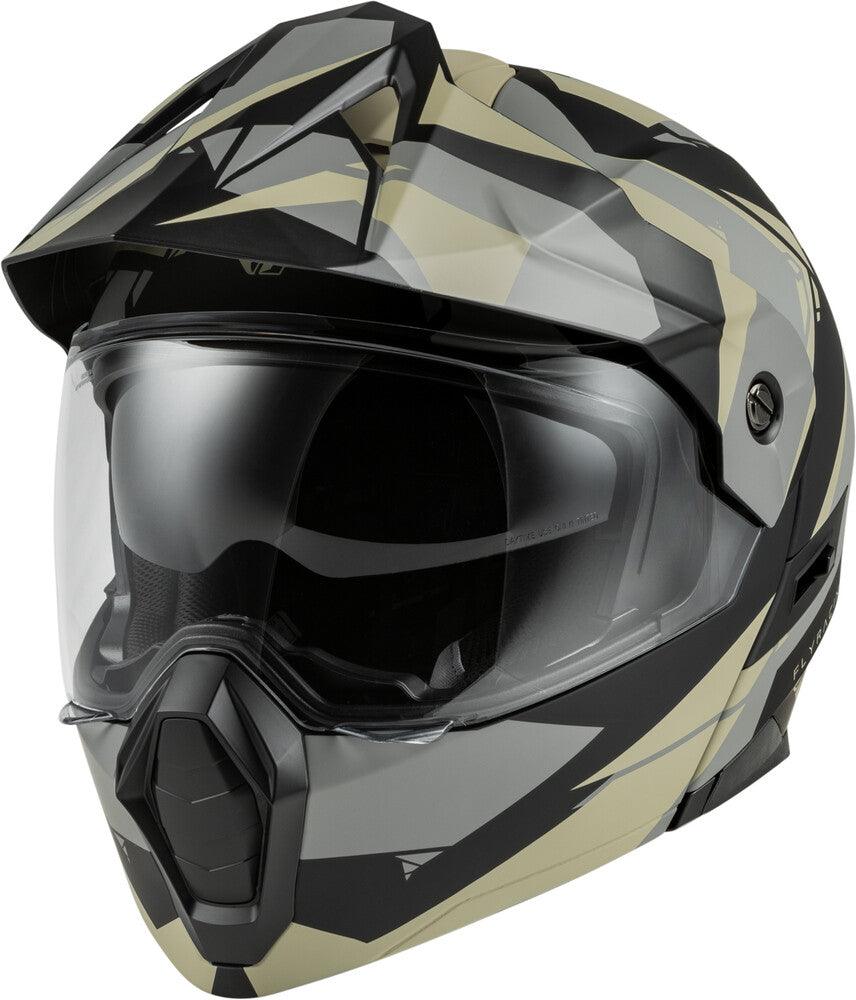 Fly Racing Odyssey Summit Helmet Matte Tan/Black/Grey - Motor Psycho Sport