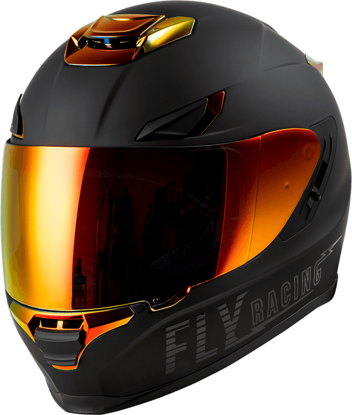Fly Racing Sentinel Recon Helmet Matte Black/Fire Chrome - Motor Psycho Sport