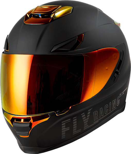 Fly Racing Sentinel Recon Helmet Matte Black/Fire Chrome – Motor