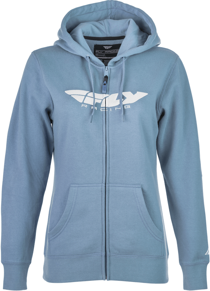 Fly Racing Women's Fly Corporate Zip Up Light Blue - Motor Psycho Sport