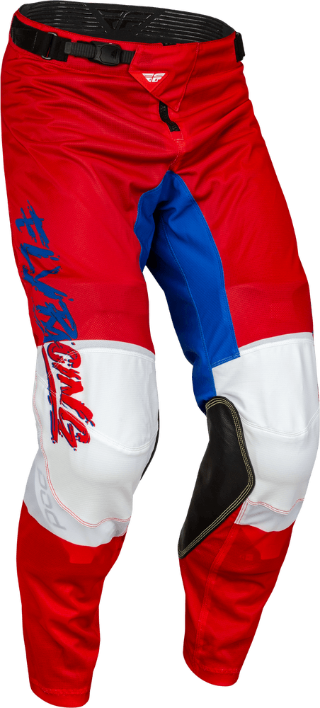 Fly Racing Youth Kinetic Mesh Khaos Pants Red/White/Blue - Motor Psycho Sport