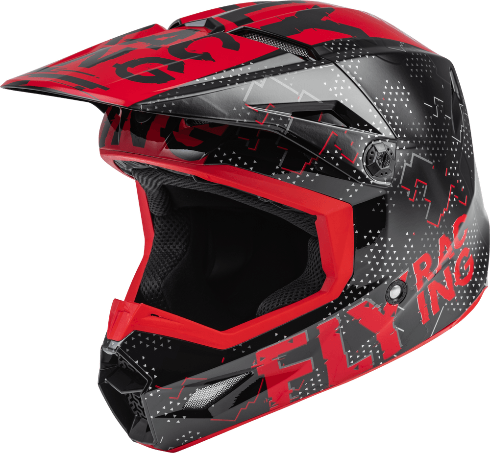 Fly Racing Youth Kinetic Scan Helmet Black/Red - Motor Psycho Sport