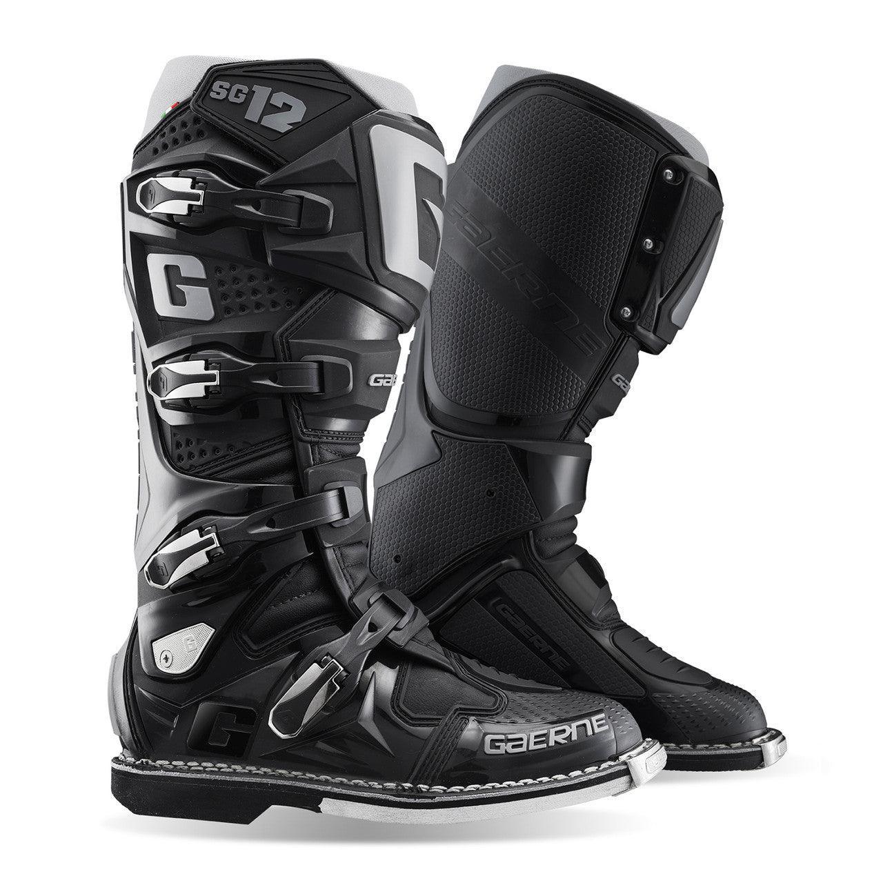 GAERNE SG12 ブラック バイクブーツ Gaerne SG-12 Boots - Black – Motor Psycho Sport