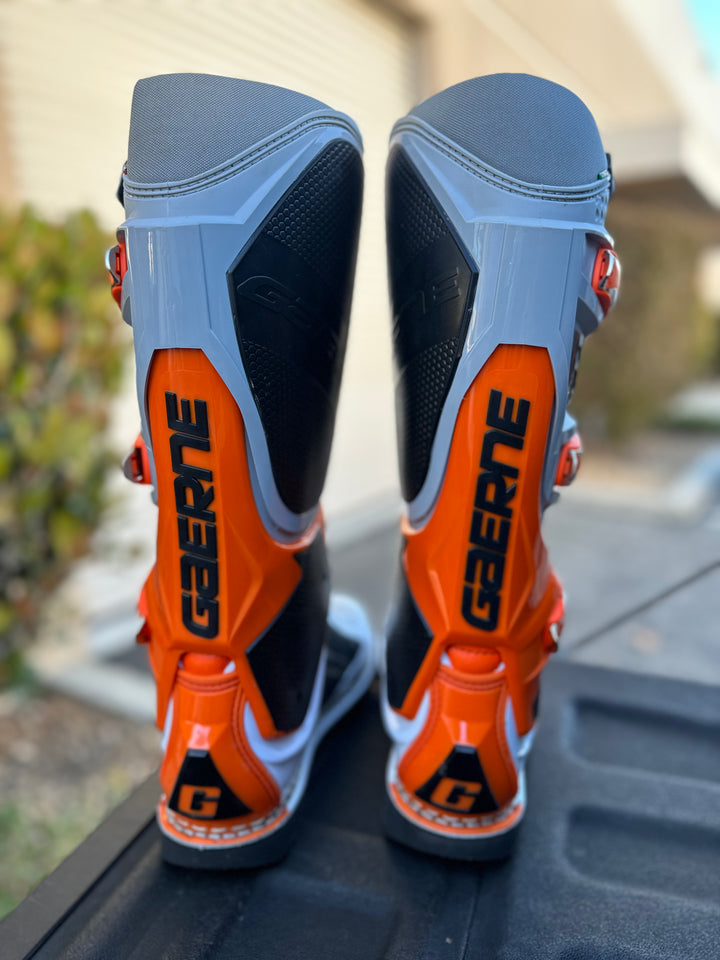 Gaerne SG-12 Boots - Orange/Grey/White - Motor Psycho Sport