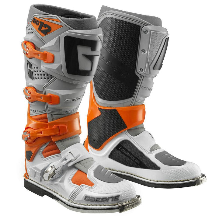 Gaerne SG-12 Boots - Orange/Grey/White - Motor Psycho Sport