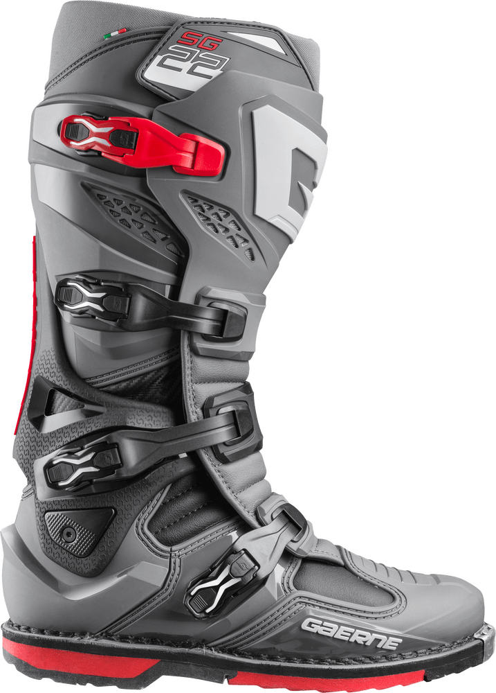 Gaerne SG-22 Boots - Anthracite/Black/Red - Motor Psycho Sport