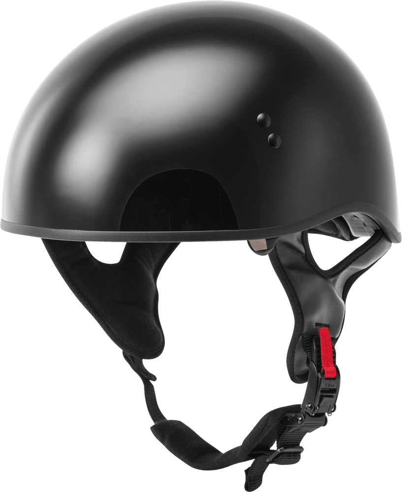 Gmax HH-65 Half Helmet Naked Black - Motor Psycho Sport