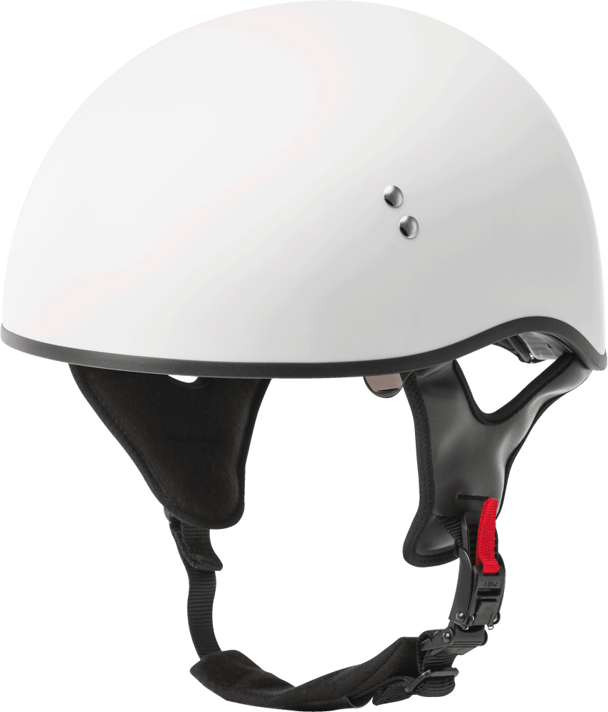 Gmax HH-65 Half Helmet Naked Matte White - Motor Psycho Sport