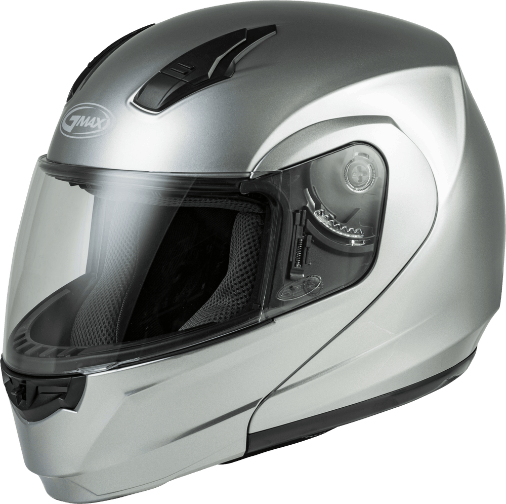 Gmax MD-04 Modular Helmet Metallic Silver - Motor Psycho Sport