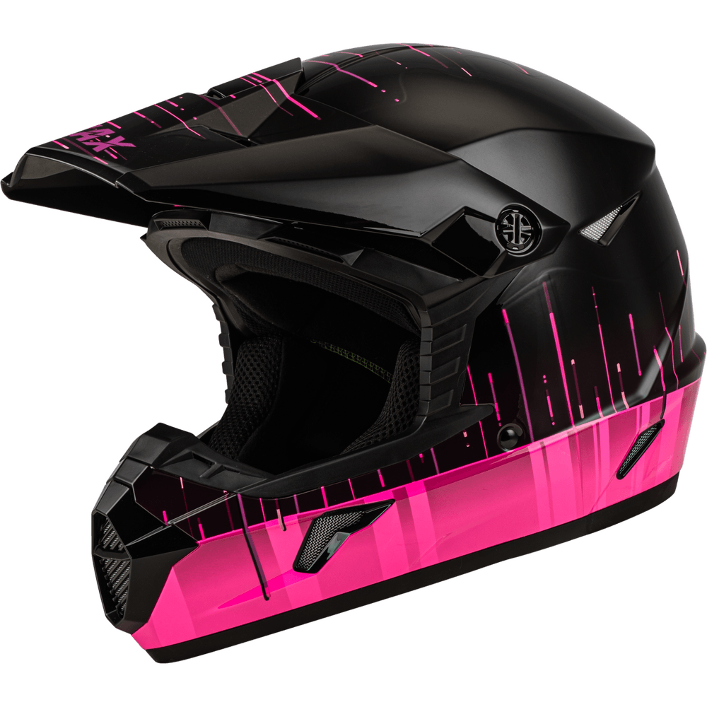 Gmax MX-46 Frequency Off-Road Helmet Black/Pink - Motor Psycho Sport