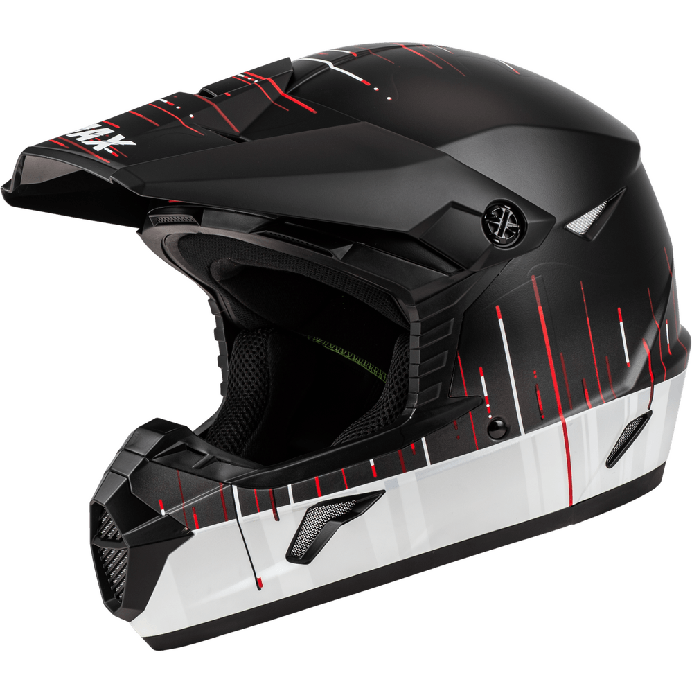 Gmax MX-46 Frequency Off-Road Helmet Matte Black/White - Motor Psycho Sport