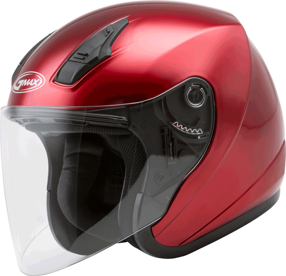 gmax full face motorcycle helmet GMAX OF-17 Open Face Helmet Candy Red XL