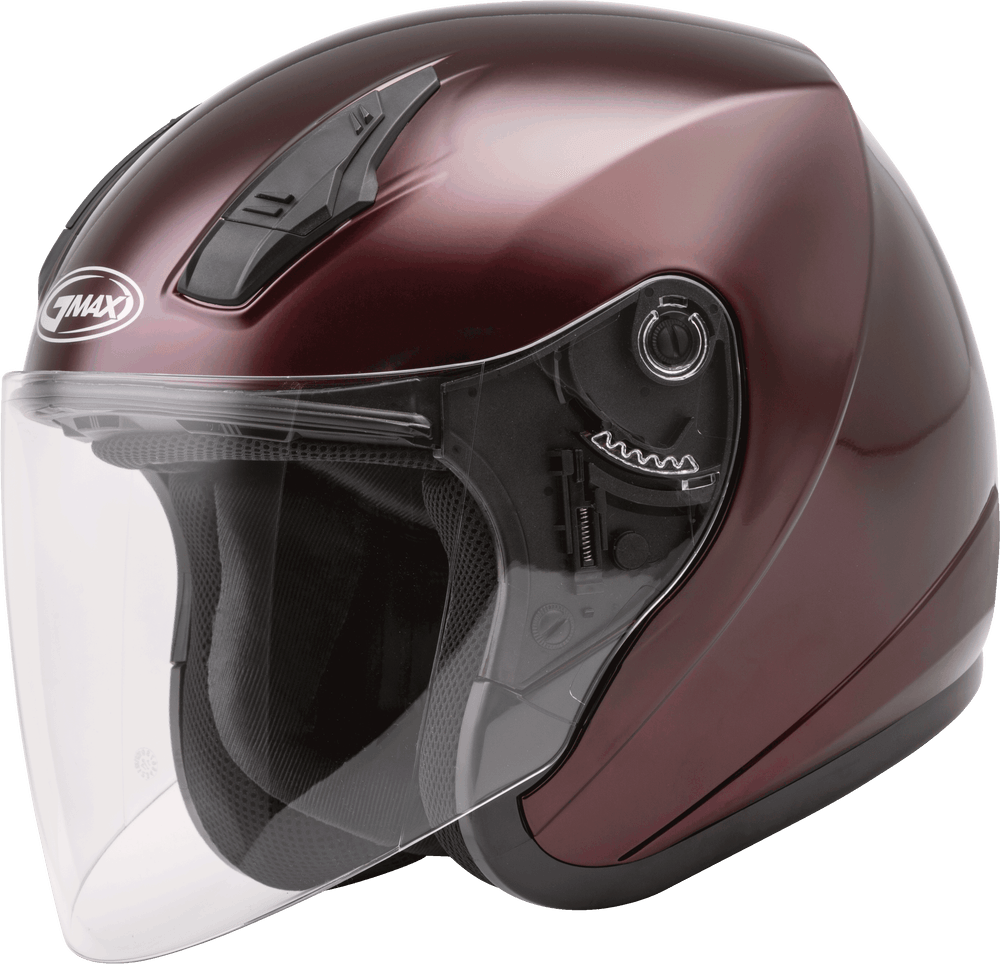 Gmax OF-17 Open-Face Helmet Wine Red - Motor Psycho Sport
