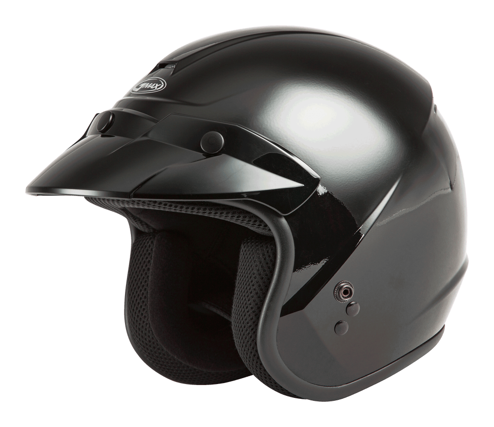 Gmax OF-2 Open-Face Helmet Black - Motor Psycho Sport