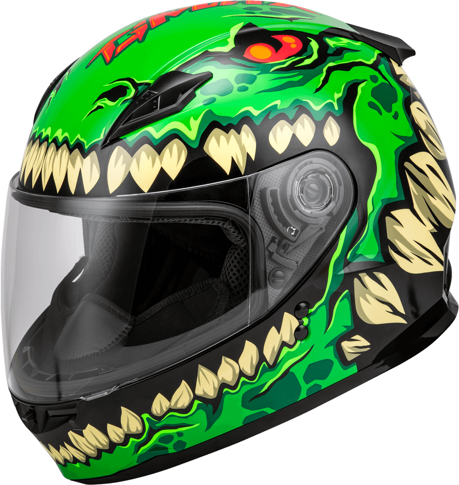 Gmax Youth GM-49Y Drax Helmet Green - Motor Psycho Sport