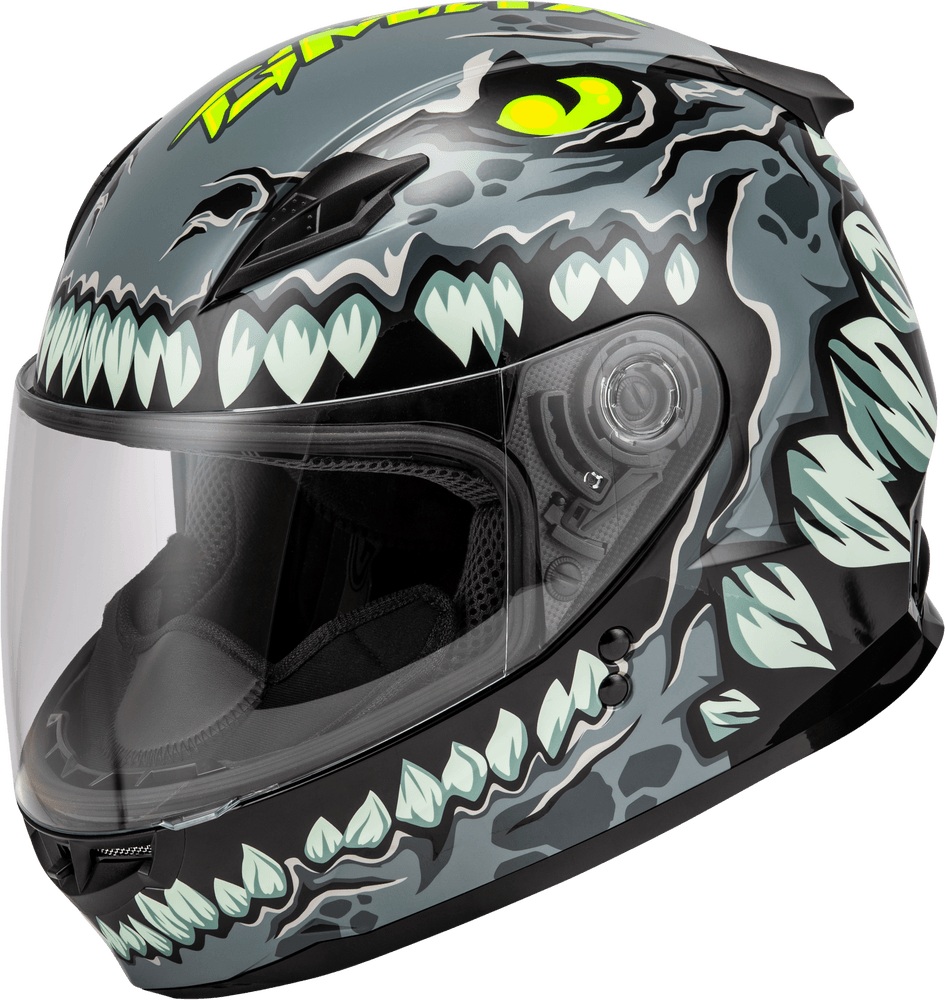 Gmax Youth GM-49Y Drax Helmet Grey - Motor Psycho Sport