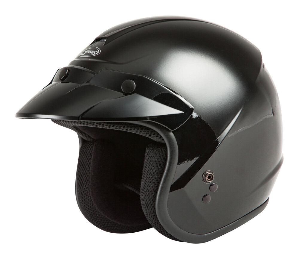 Gmax Youth OF-2Y Open-Face Helmet Black - Motor Psycho Sport