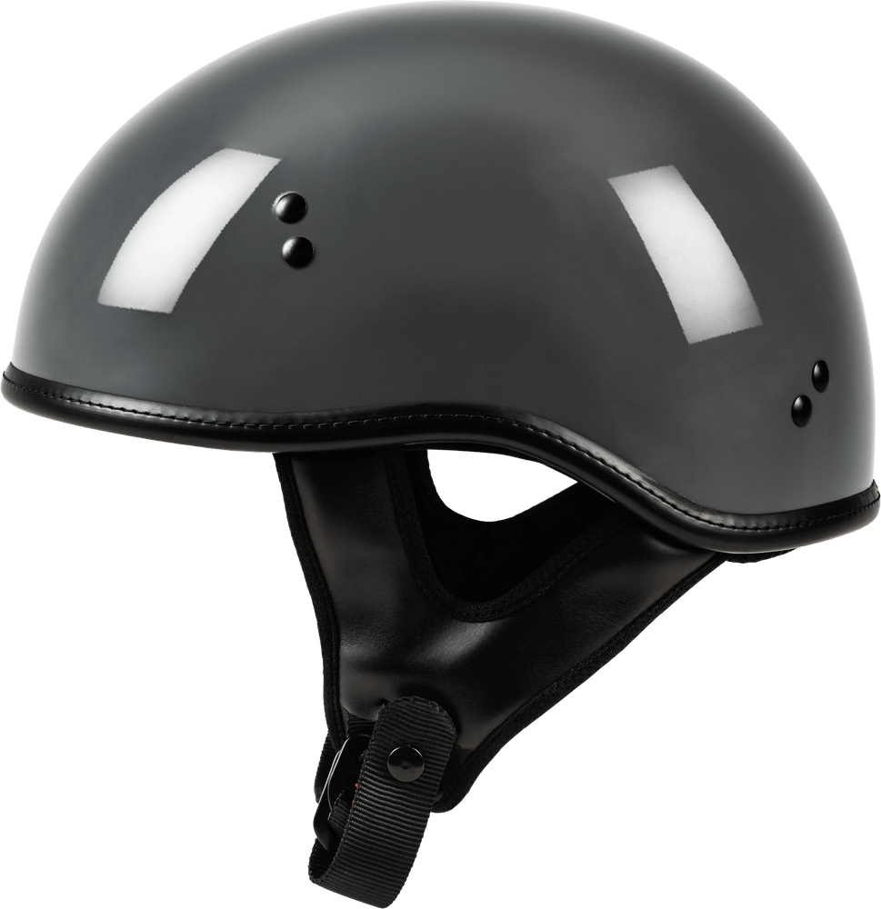 Highway 21 .357 Solid Half Helmet Grey - Motor Psycho Sport