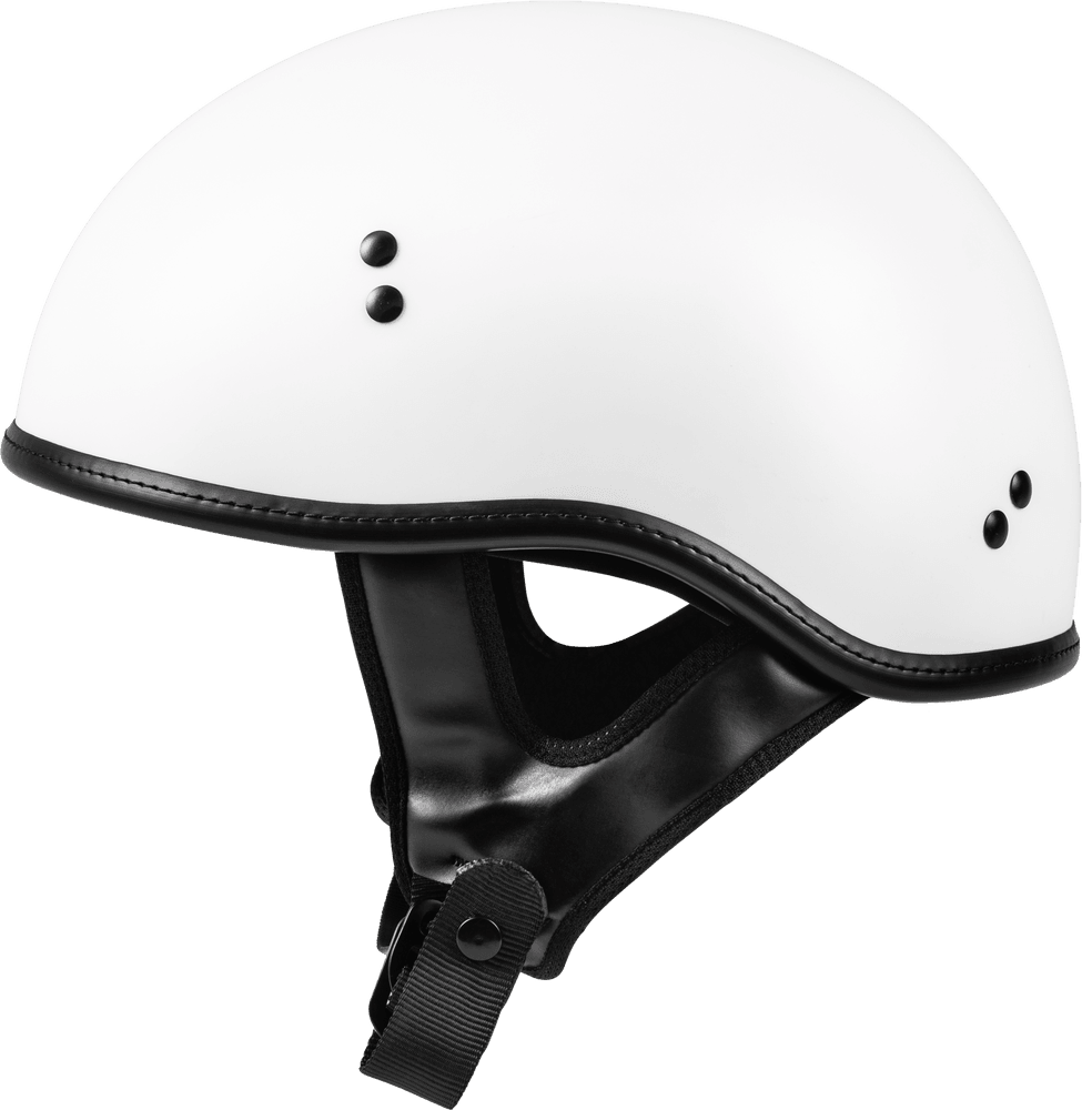 Highway 21 .357 Solid Half Helmet Matte White - Motor Psycho Sport
