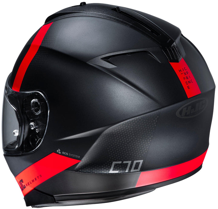 HJC C70 Eura MC-1SF Black/Red Helmet - Motor Psycho Sport