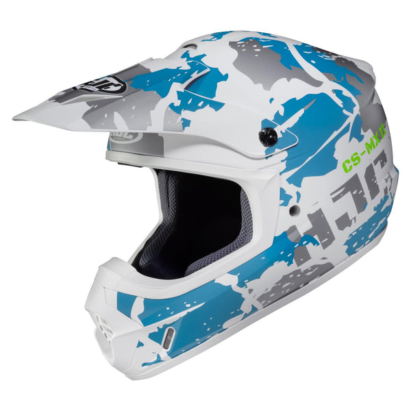 hjc cs-mx 2 helmet blue and white Bell Sports Ferocity Textured casque iron man suitable for both men Handlebar:Bam City - Shock Absorber