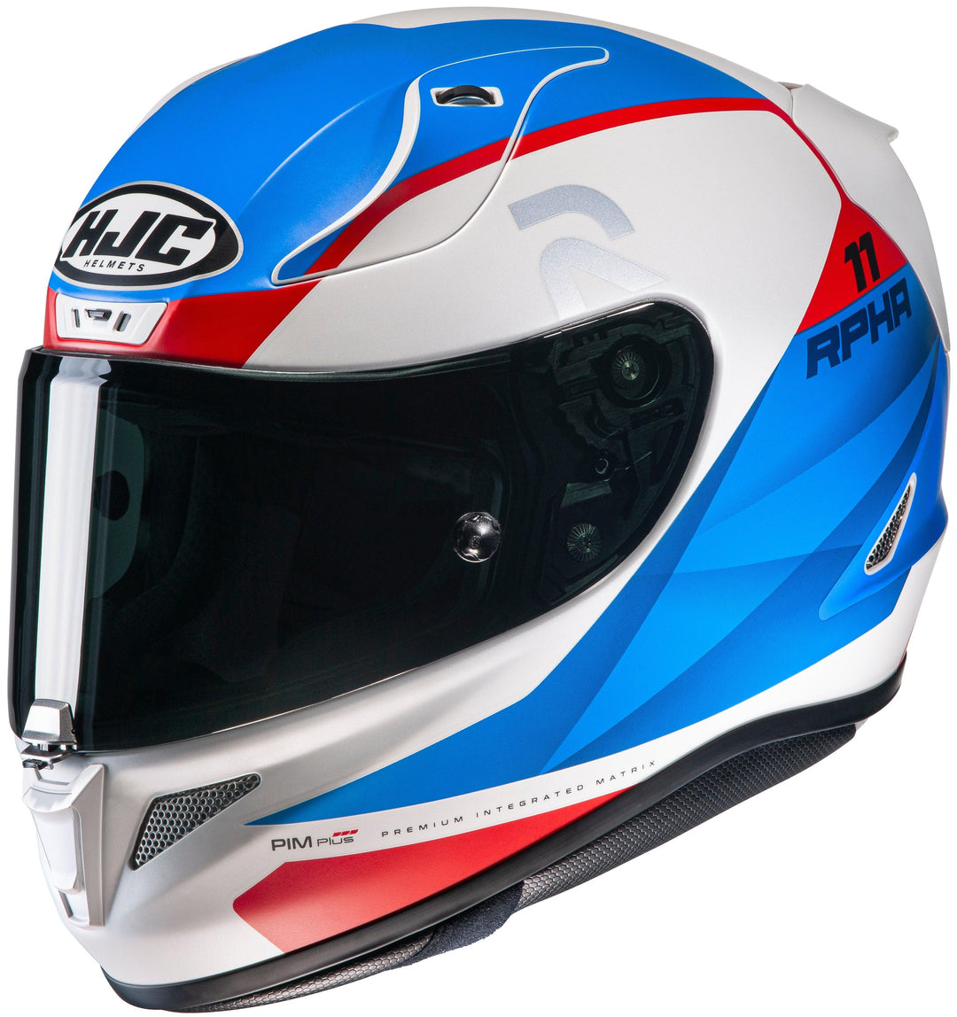 HJC RPHA 11 Pro Texen Helmet - MC-21SF White/Blue/Red - Motor Psycho Sport