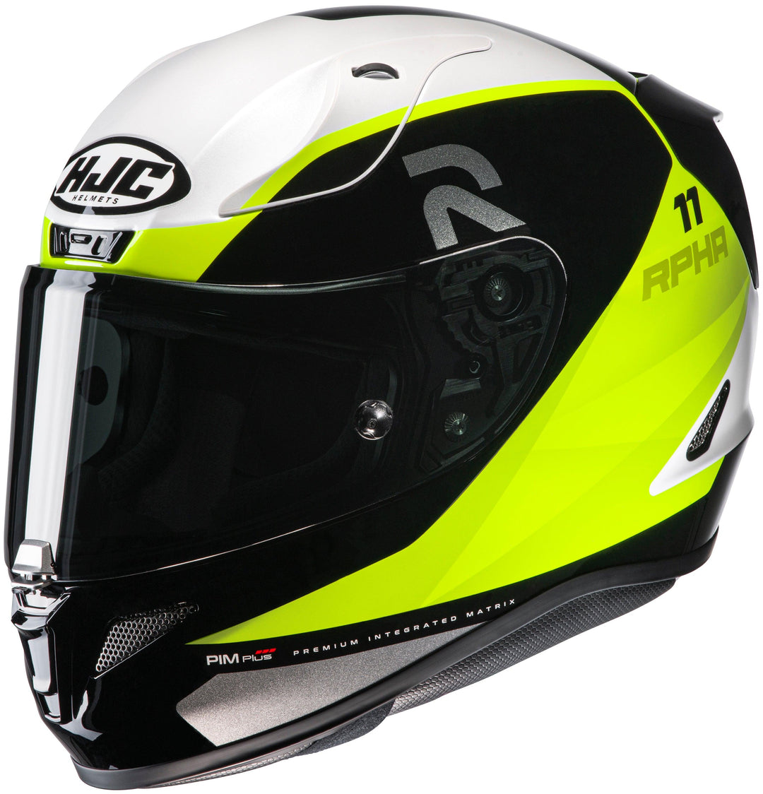 HJC RPHA 11 Pro Texen Helmet - MC-3H Hi-Viz/White - Motor Psycho Sport