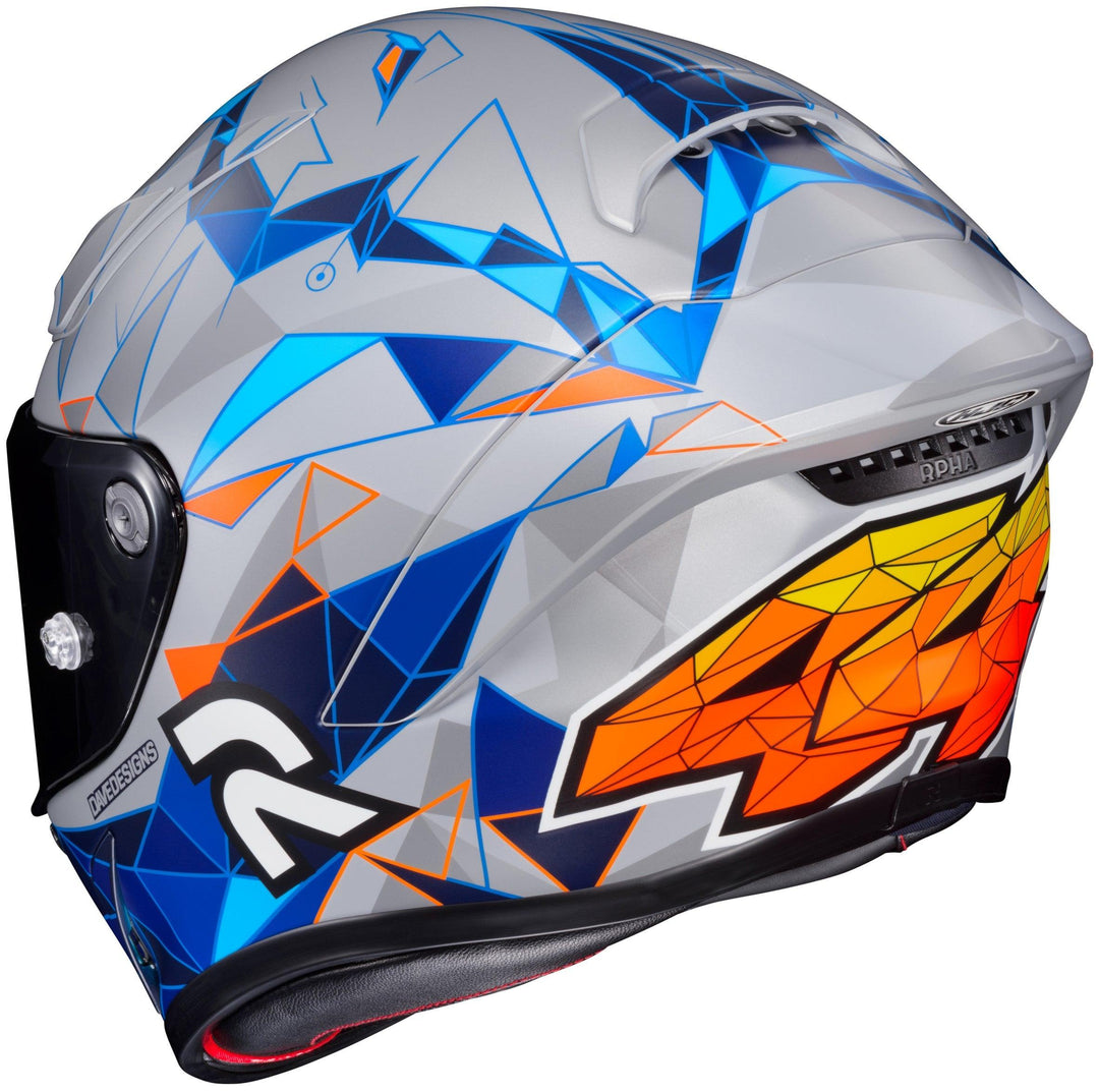 HJC RPHA 1N Espargaro Helmet - MC-2SF White/Blue/Orange - Motor Psycho Sport