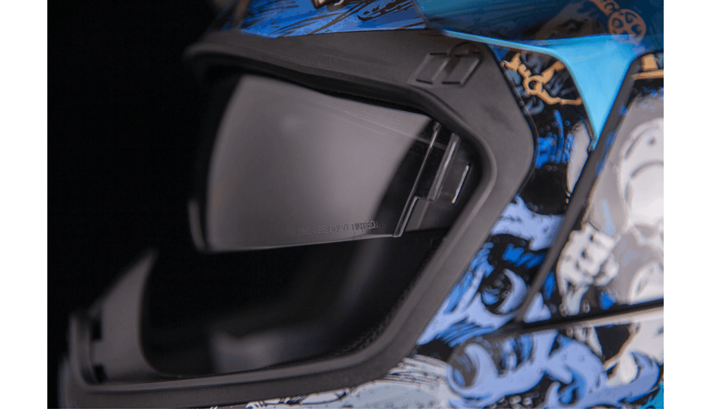 Icon Airflite 4Horsemen Blue Helmet - Motor Psycho Sport