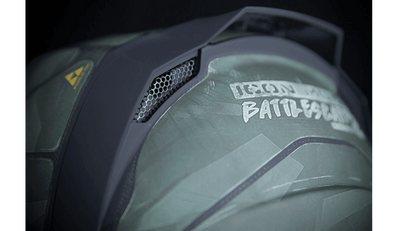Icon Airflite Battlescar 2 Green Helmet - Motor Psycho Sport