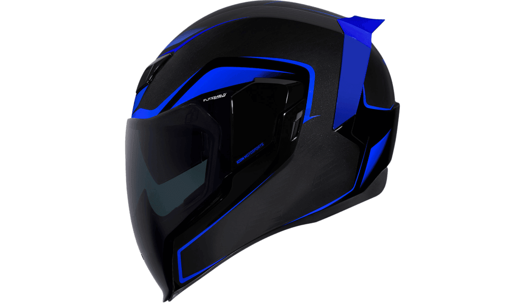 Icon Airflite Crosslink Blue Helmet - Motor Psycho Sport