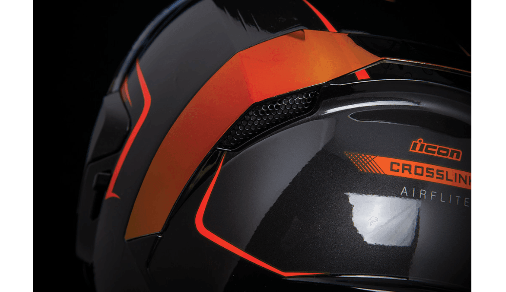 Icon Airflite Crosslink Red Helmet - Motor Psycho Sport