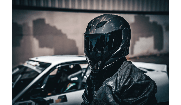 Icon Airflite Demo MIPS Black Helmet - Motor Psycho Sport