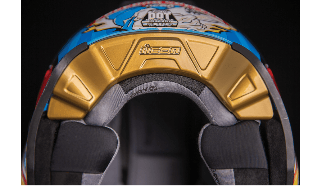 Icon Airflite Freedom Spitter Gold Helmet - Motor Psycho Sport