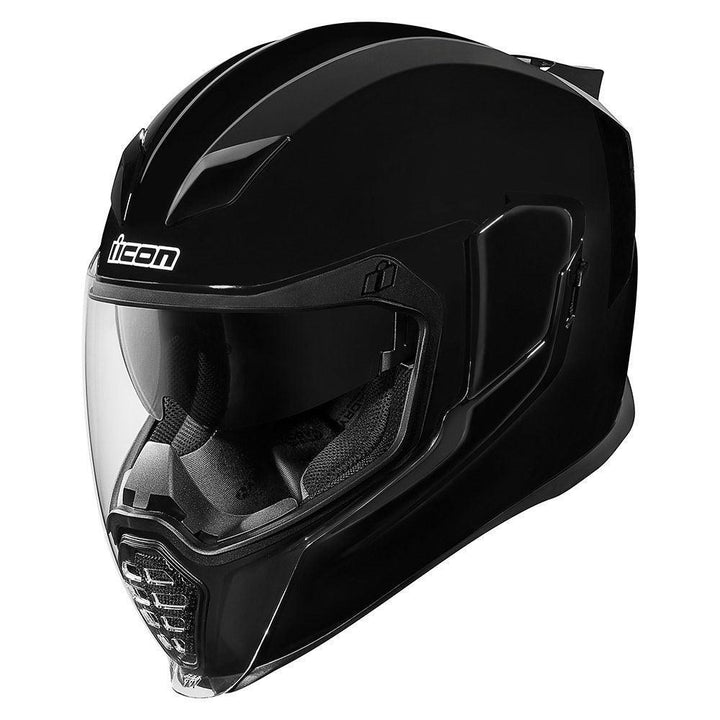 Icon Airflite Gloss Black Helmet - Motor Psycho Sport