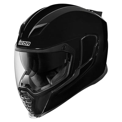 Icon Airflite Gloss Black Helmet - Motor Psycho Sport