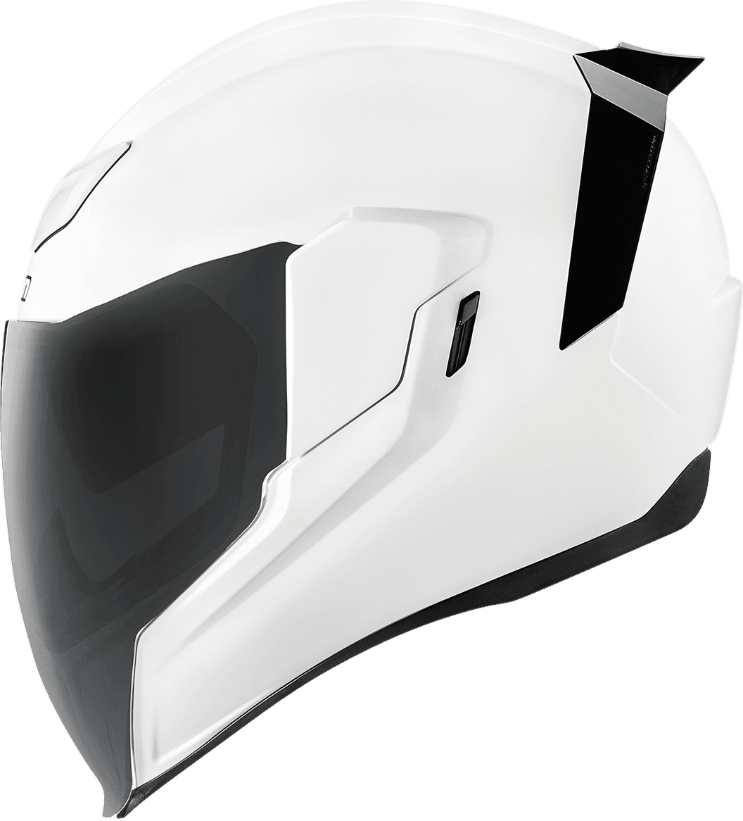 Icon Airflite Gloss White Helmet - Motor Psycho Sport