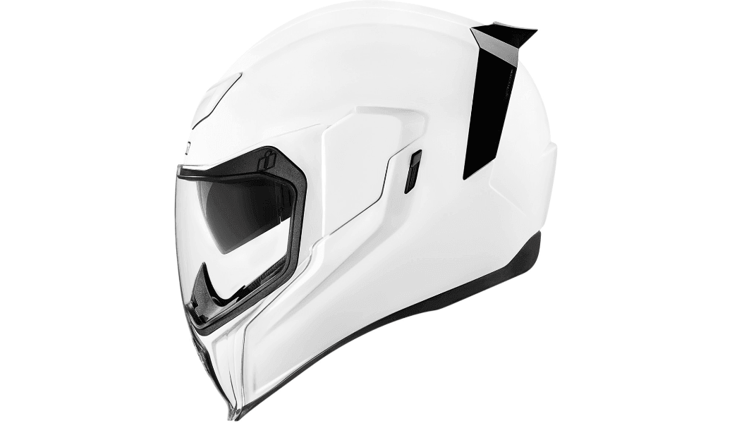 Icon Airflite Gloss White Helmet - Motor Psycho Sport