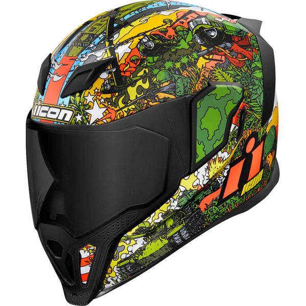 Icon Airflite GP23 Motorcycle Helmet - Green / 61-62cm