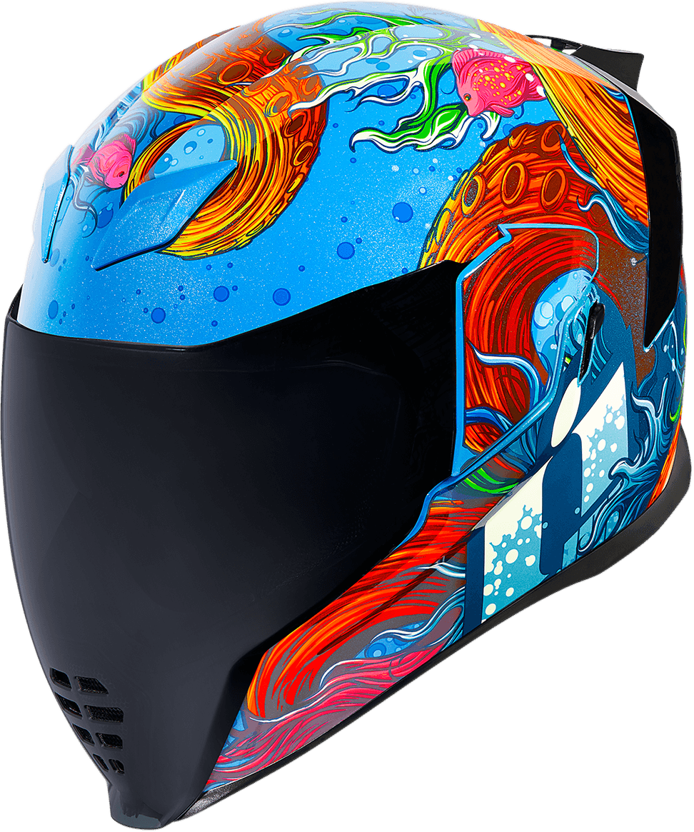 Icon Airflite Inky Blue Helmet - Motor Psycho Sport