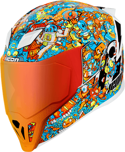 Icon Airflite ReDoodle MIPS Helmet - White - Motor Psycho Sport