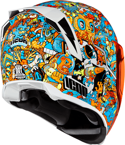 Icon Airflite ReDoodle MIPS Helmet - White - Motor Psycho Sport